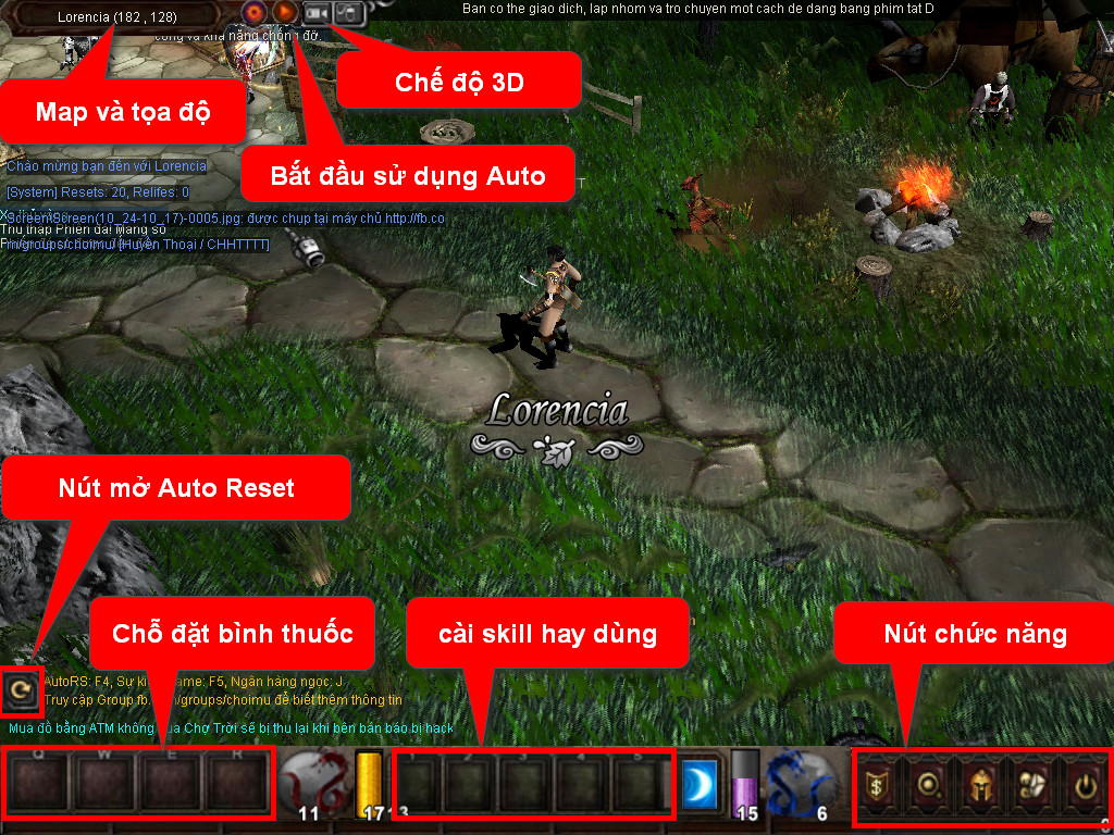 Chức năng chính của Game MU Độc Tôn